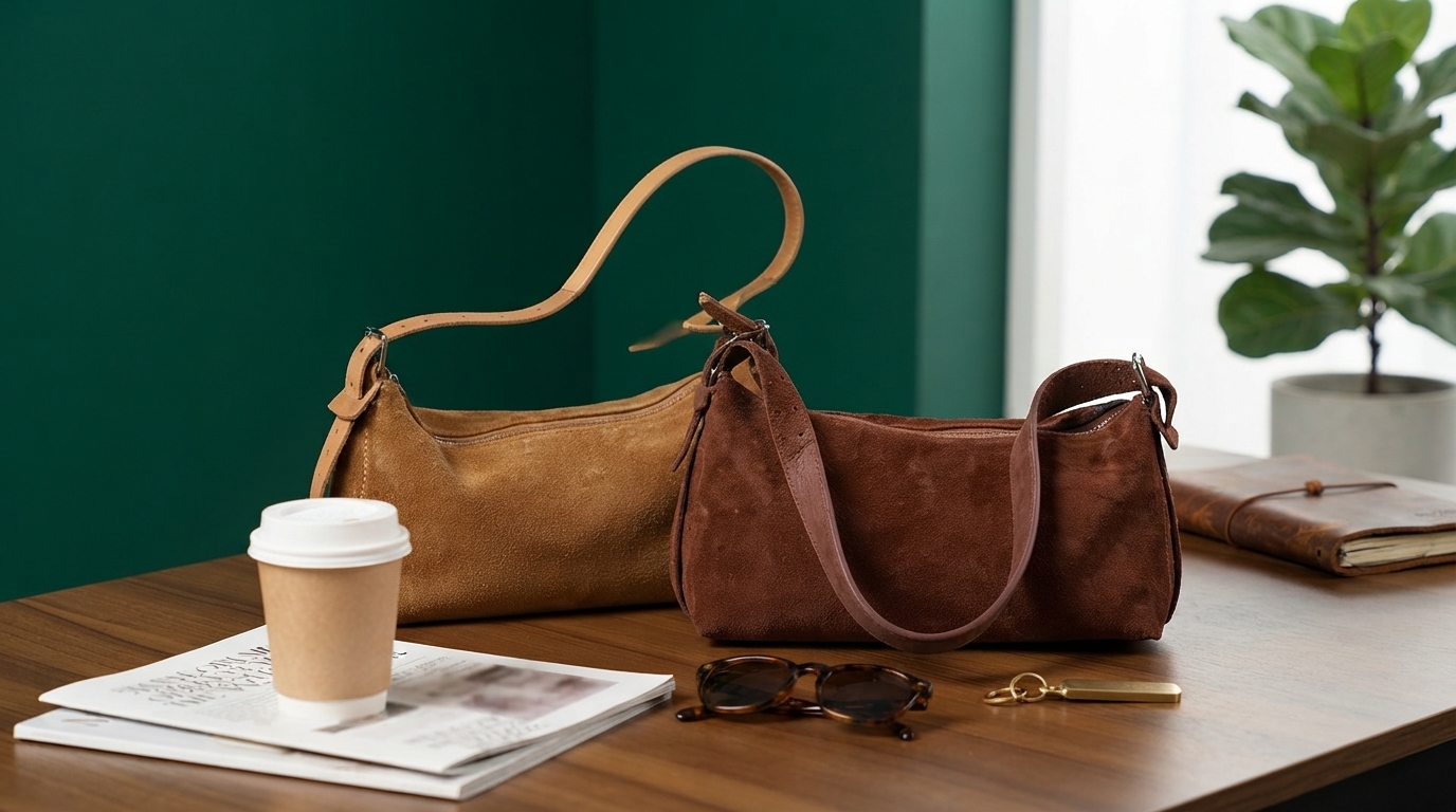 Light-Luxury Suede Crossbody for Chic Daily Commuting